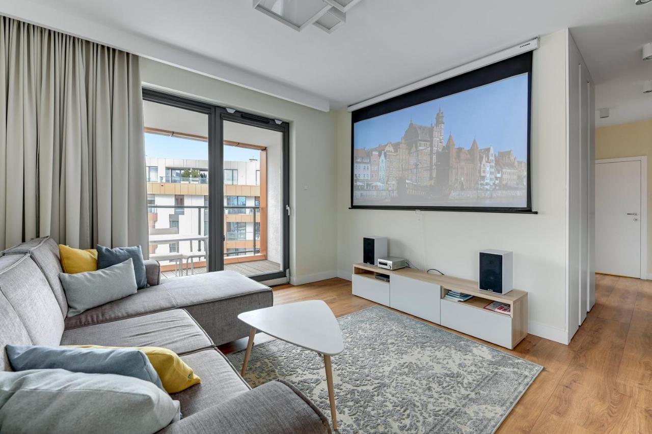 Premium Family & Business Old Town Riverside Apartment With Parking Гданьск Экстерьер фото