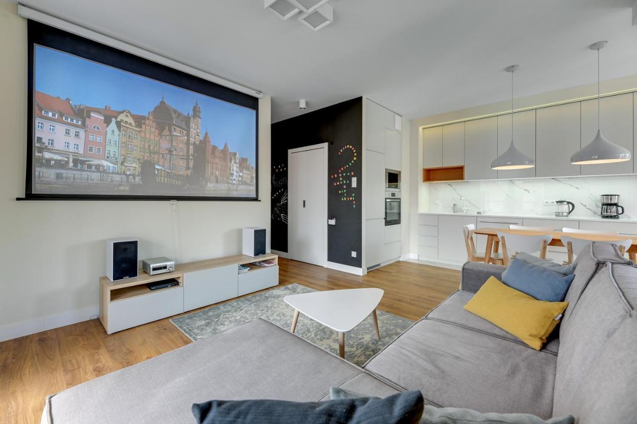 Premium Family & Business Old Town Riverside Apartment With Parking Гданьск Экстерьер фото