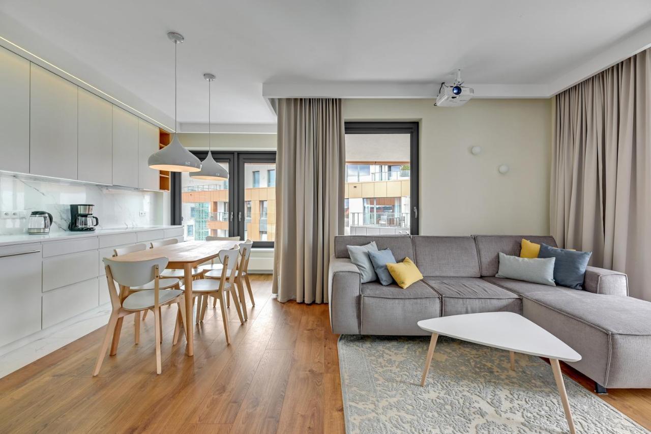 Premium Family & Business Old Town Riverside Apartment With Parking Гданьск Экстерьер фото